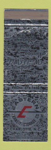 Matchbook Cover - Eastern Transit Storage Trucking Charlotte NC