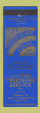 Matchbook Cover - United Trucking Service Port Huron MI BLUE