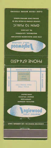 Matchbook Cover - Inglewood Golf Course CA