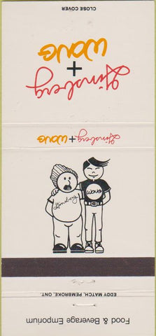Matchbook Cover - Ginsberg and Wong Restaurant Toronto ON 30 Strike