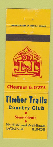 Matchbook Cover - Timber Trails Contry Club LaGrange IL