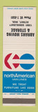 Matchbook Cover - Abrams Moving Storage Detroit MI North American Van Lines