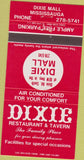 Matchbook Cover - Dixie Restaurant Tavern Mississauga ON 30 Strike