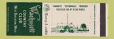 Matchbook Cover - Wachusett Country Club West Boylston MA