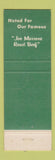 Matchbook Cover - Wachusett Country Club West Boylston MA