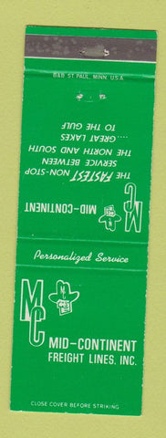 Matchbook Cover - Mid Continent Freight Lines Trucking