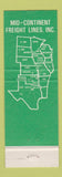 Matchbook Cover - Mid Continent Freight Lines Trucking