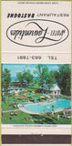 Matchbook Cover - Hotel Laurentides Bastogne Beauport QC 30 Strike
