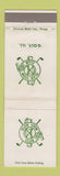 Matchbook Cover - Glen View Club Golf IL WEAR
