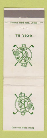 Matchbook Cover - Glen View Club Golf IL WEAR