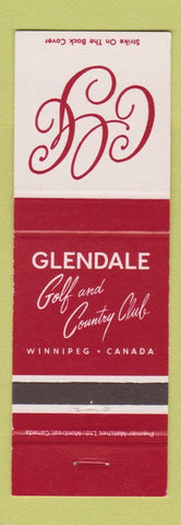 Matchbook Cover - Glendale Golf and Country Club Winnipeg MB