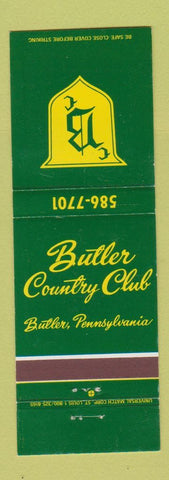 Matchbook Cover - Butler Contry Club PA