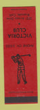 Matchbook Cover - Victoria Club Golf Riverside CA