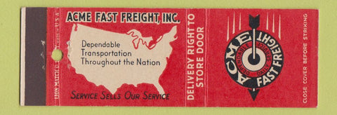 Matchbook Cover - Acme Fast Freight Trucking