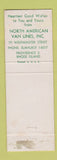 Matchbook Cover - North American Van Lines Trucking Providence RI Christmas