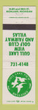 Matchbook Cover - Bull Lake View Golf Club Richland MI