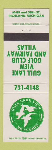 Matchbook Cover - Bull Lake View Golf Club Richland MI