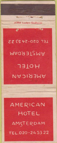 Matchbook Cover - American Hotel Amsterdam WEAR