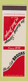 Matchbook Cover - Brooks Moving Storage Trucking