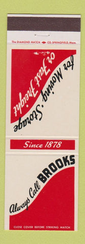 Matchbook Cover - Brooks Moving Storage Trucking