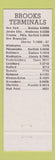 Matchbook Cover - Brooks Moving Storage Trucking