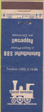Matchbook Cover - Buffet Rapperswil Zurich Gemsen Holzer