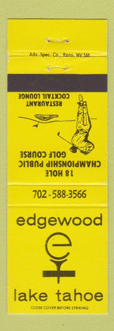 Matchbook Cover - Edgewood Golf Lake Tahoe NV