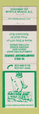 Matchbook Cover - Raccoon Run Golf Club Myrtle Beach SC