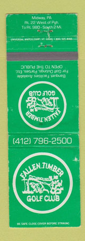 Matchbook Cover - Fallen Timber Golf Club Midway PA WEAR