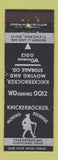 Matchbook Cover - Knickerbocker Moving Storage Trucking Cleveland OH WEAR