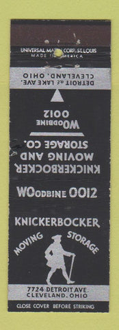 Matchbook Cover - Knickerbocker Moving Storage Trucking Cleveland OH WEAR