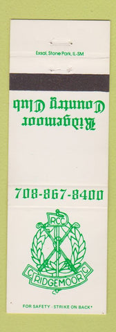 Matchbook Cover - Ridgemoor Country Club