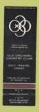 Matchbook Cover - Old Orchard Country Club Mount Prospect IL