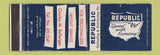 Matchbook Cover - Republic Carloading Trucking WEAR