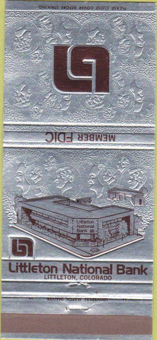 Matchbook Cover - Littleton National Bank Littleton CO 30 Strike