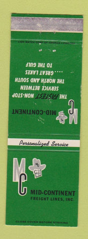 Matchbook Cover - Mid Continent Freight Lines Trucking