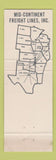 Matchbook Cover - Mid Continent Freight Lines Trucking