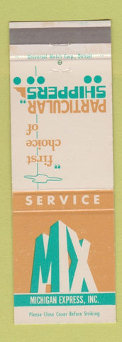 Matchbook Cover - Michigan Express Trucking MI