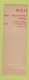 Matchbook Cover - Weil Trucking Cincinnati OH American Van Lines