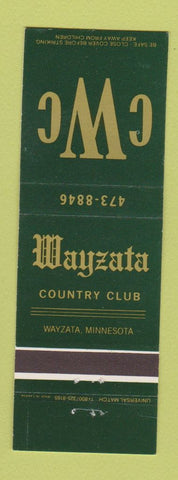 Matchbook Cover - Wayzata Country Club MN