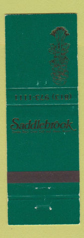 Matchbook Cover - Saddlebrook Golf Tennis Resort Tampa Bay FL