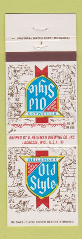 Matchbook Cover - Old Style Beer Heileman's La Crosse WI
