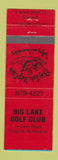 Matchbook Cover - Big Lake Golf Club Cloquet MN
