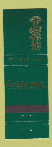 Matchbook Cover - Saddlebrook Golf Tennis Resort Tampa Bay FL