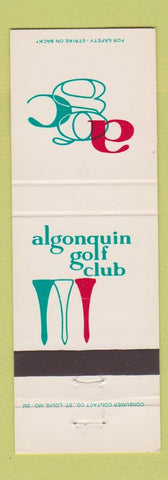 Matchbook Cover - Algonquin Golf Club St Louis MO