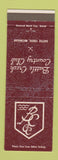 Matchbook Cover - Battle Creek Country Club MI