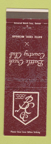 Matchbook Cover - Battle Creek Country Club MI