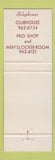 Matchbook Cover - Battle Creek Country Club MI