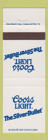 Matchbook Cover - Coors Light Beer Silver Bullet