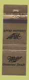 Matchbook Cover - Miller Genuine Draft Beer
